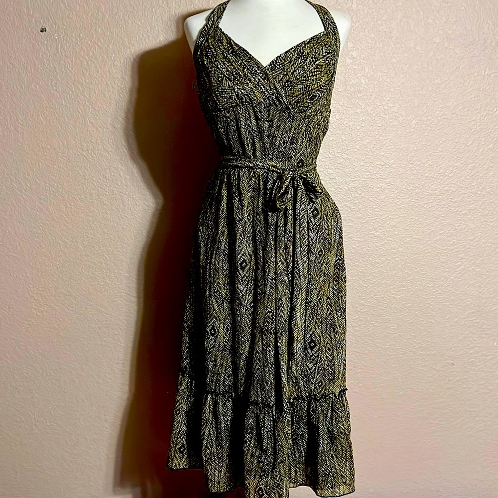 Sangria halter sundress multi color size 14